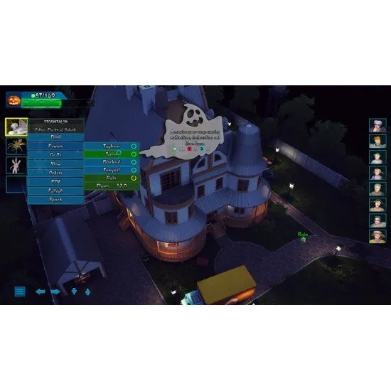 Ghost Master: Resurrection game cover showing various cartoon-style ghosts and spectres haunting a house