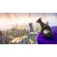 Pilgor the goat causing absolute chaos in a vibrant open world environment with multiple costumes