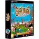 A PlayStation 5 game case showing three cartoon goblins making funny faces while pulling levers inside a colorful fantasy workshop filled with bizarre contraptions