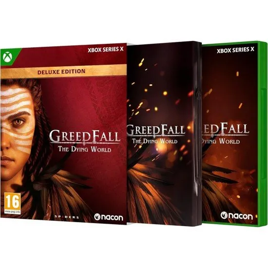 Greedfall II The Dying World Deluxe Edition Xbox Series X case with metal case and digital artbook