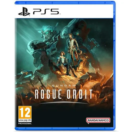 PlayStation 5 game case for Gundam Rogue Orbit showing the Gundam Helix in high-speed space combat