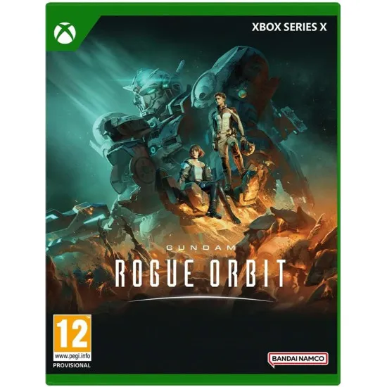Xbox game case for Gundam Rogue Orbit displaying Mobile Suit aerial combat and energy weapon effects