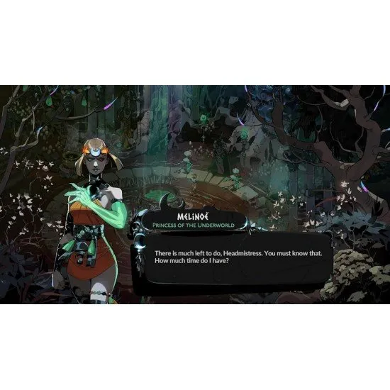 The box art for Hades II on Nintendo Switch 2, showing the new protagonist, Princess of the Underworld, in a powerful stance with glowing magical effects around her.