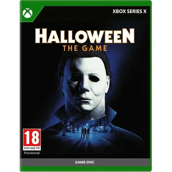 Xbox Series X game case for Halloween: The Game showing Michael Myers stalking suburban Haddonfield