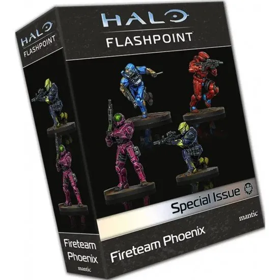 Halo Flashpoint Fireteam Phoenix box art showing the four Spartans in their new, dynamic poses