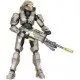 HALO Spartan Collection Linda-058 Jazwares Figure HALO The Spartan Collection Linda-058 action figure in a dynamic pose holding her Nornfang Sniper Rifle