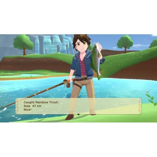 Nintendo Switch game box for Harvest Moon The Winds of Anthos Complete Edition showing characters and animals