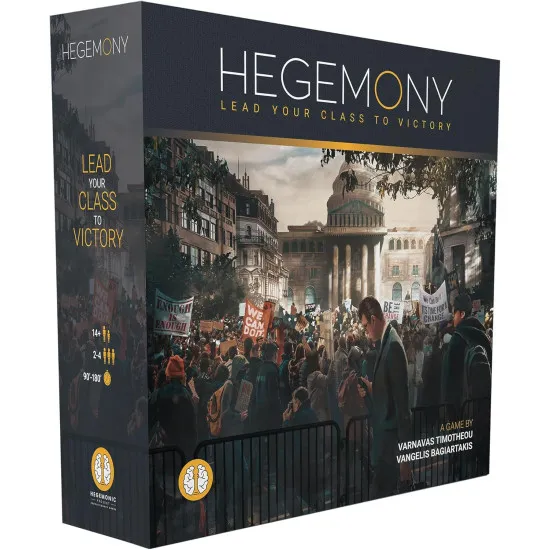Hegemony Lead Your Class to Victory asymmetric politico-economic strategy board game for 2 to 4 players