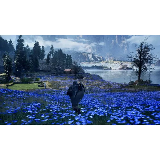 Nintendo Switch 2 game case for Hell is Us showing a warrior with a sword and drone facing supernatural chimeras