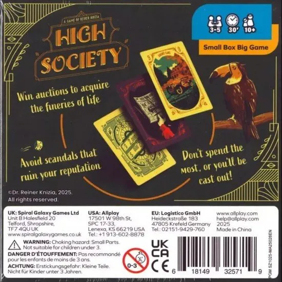 Art Deco style cards featuring luxury items like yachts, perfume, and champagne with gold foil accents