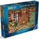 Ravensburger Jigsaw Puzzle Home for Christmas showing a cozy, decorated living room with a crackling fireplace and a Christmas tree full of presents
