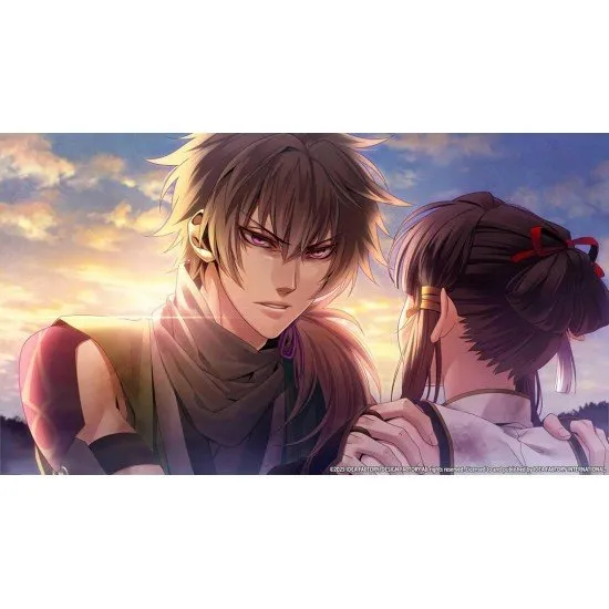 Homura The Crimson Warriors Nintendo Switch box art featuring Mutsumi Mochizuki and the Crimson Warriors