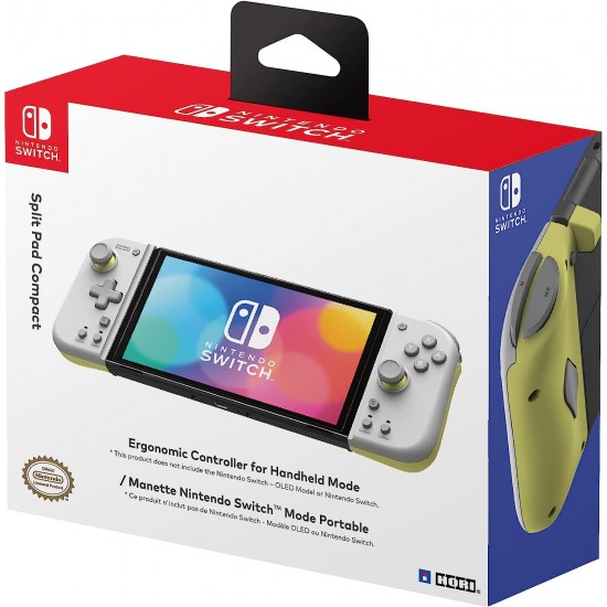 Switch Hori Split Pad Compact - Light Grey/Yellow