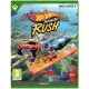 Xbox Series X game case for Hot Wheels Infinite Rush displaying customized cars drifting through resort and desert landscapes