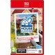 A Nintendo Switch 2 game case showing a modern suburban house alongside a serene Japanese garden filled with blooming pink cherry blossom trees