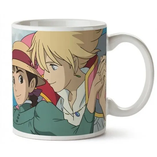 Howl's Moving Castle Ceramic Mug showing artwork of the iconic moving castle structure