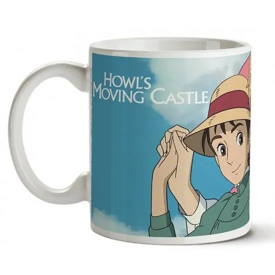 Howl's Moving Castle Ceramic Mug showing artwork of the iconic moving castle structure