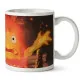 Official Maison Ghibli Howl's Moving Castle Calcifer 340ml ceramic mug showing HD illustrated Calcifer design made in France