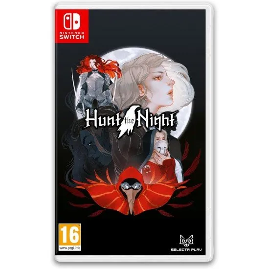 A Nintendo Switch game case featuring atmospheric dark fantasy artwork of Vesper standing with a blade against a gothic, shadow-filled landscape