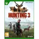 Xbox Series X game case for Hunting Simulator 3 featuring a hunter and hunting dog in the open wilderness