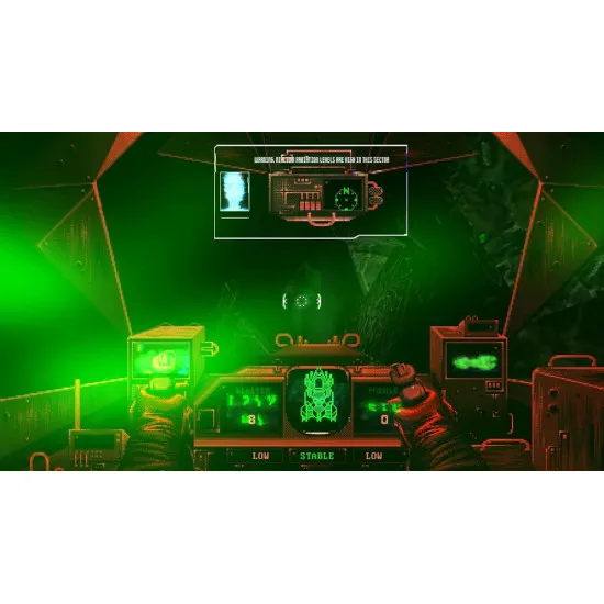 PlayStation 5 game case for Hyper Violent showing a pixelated space marine facing mutated mining horrors