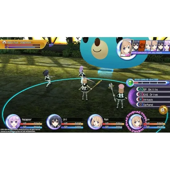 Hyperdimension Neptunia ReBirth2 Sisters Generation PS4 The box art for Hyperdimension Neptunia Re;Birth2: Sisters Generation on PS4, showing several female anime characters with weapons, ready for battle.