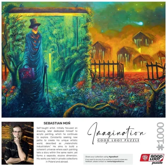 Imagination Jigsaw Puzzle Sebastian Mon Stationary Traveller II (1000 pieces)