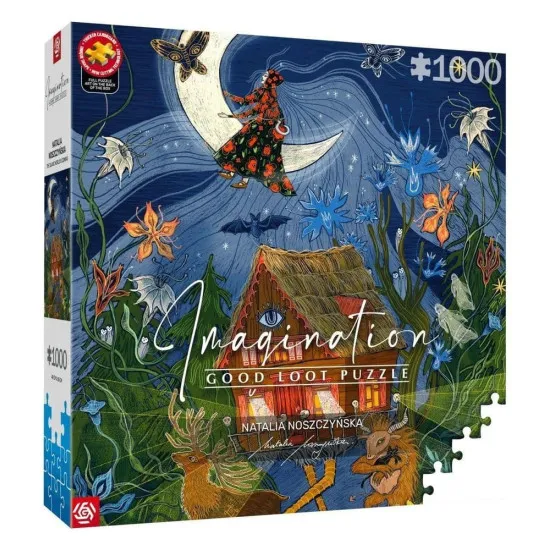 Imagination 1000 piece jigsaw puzzle box featuring Natalia Noszczynska Slowianski Swiat Nadchodzi Slavic mythology nature illustration