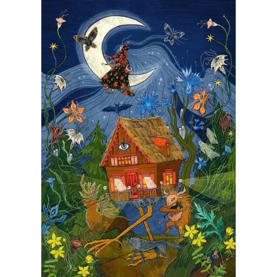 Imagination 1000 piece jigsaw puzzle box featuring Natalia Noszczynska Slowianski Swiat Nadchodzi Slavic mythology nature illustration