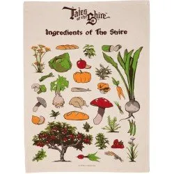 The Lord of the Rings Ingredients of The Shire Tea Towel