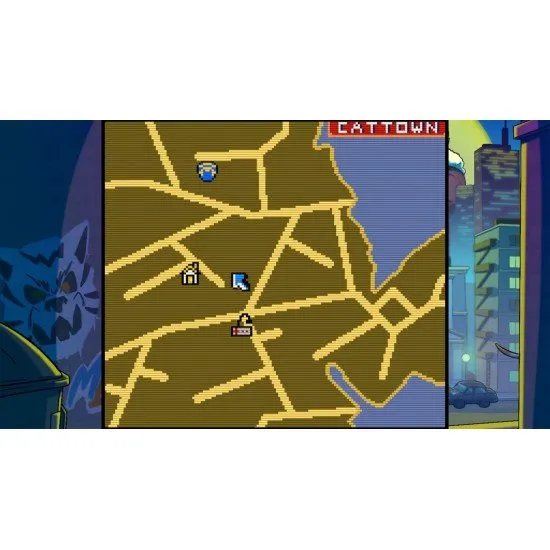 Inspector Waffles: Early Days PS5 video game cover art showing the cat protagonist, Inspector Waffles, and his partner, Pancakes, in a noir-style detective scene