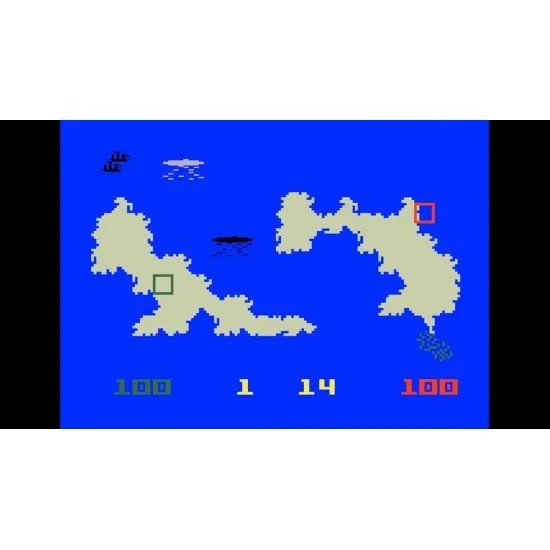 Intellivision Sprint console and wireless controllers, showcasing the new compact design and the inclusion of 45 classic games