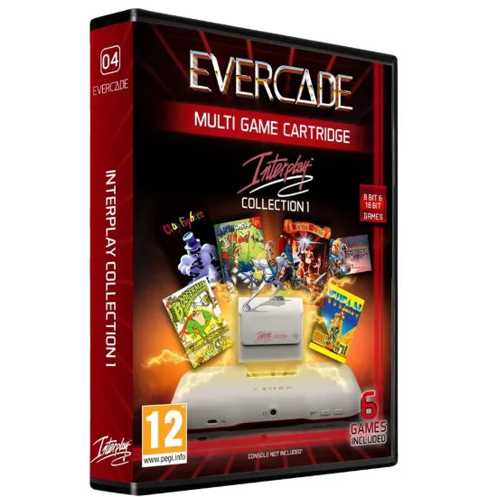 An Evercade cartridge box featuring retro character artwork from Earthworm Jim, Boogerman, and Clay Fighter in a purple-bordered collectable case