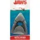 Metal bottle opener shaped like the Great White Shark from Jaws with a magnetic back