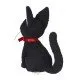 Kiki's Delivery Service Jiji Trinket Plush Soft Toy, showing the small black cat character Jiji