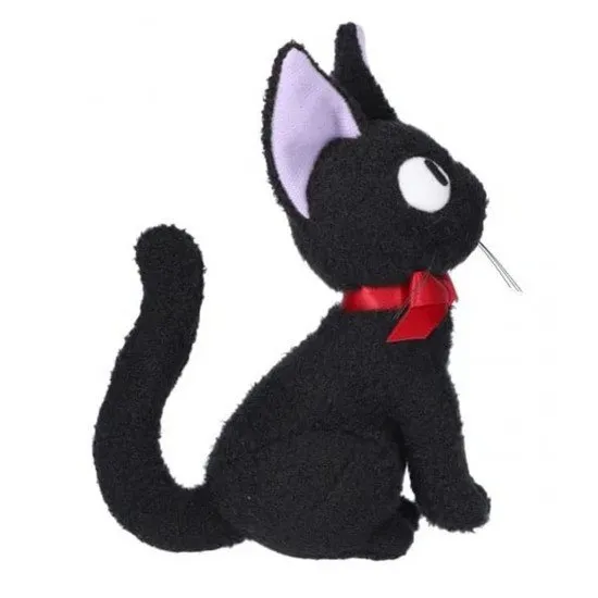 Kiki's Delivery Service Jiji Trinket Plush Soft Toy, showing the small black cat character Jiji
