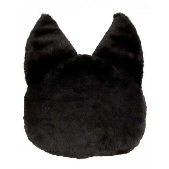 Kiki’s Delivery Service Nakayoshi Jiji Cushion featuring the black cat Jiji with large purple ears