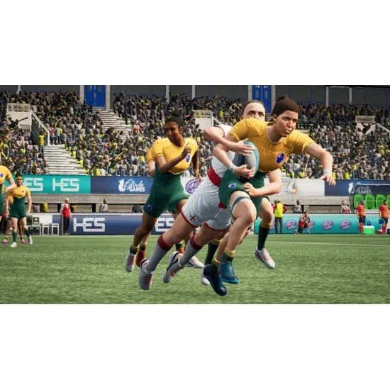 Jonah Lomu Rugby Challenge 4 Switch video game cover art showing stylized rugby players in action, referencing the legend Jonah Lomu