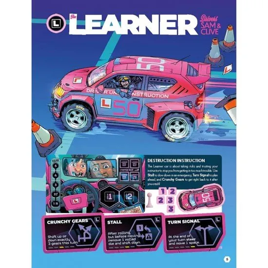 Joyride Duel Next Gen board game box featuring high-speed racing cars and aggressive robots