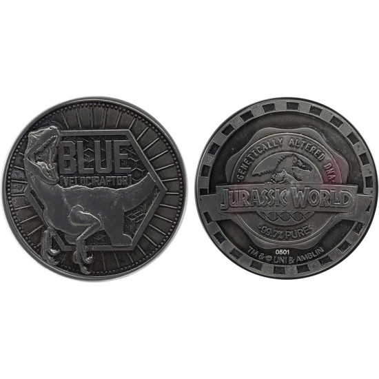 Jurassic World Coin - Blue Jurassic World Coin - Blue