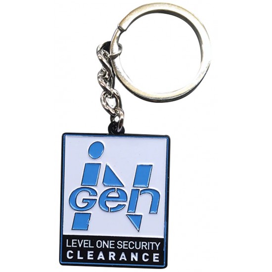 Jurassic Park Keyring - InGen Level One Security Clearance