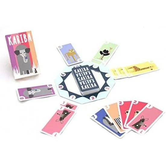 Kariba card game box with colorful savannah animals – buy at Itemdrop UK