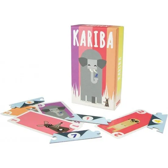Kariba card game box with colorful savannah animals – buy at Itemdrop UK