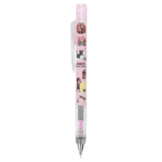 Official Kiki's Delivery Service mechanical pencil Shopping design front view showing Ghibli illustrated barrel artwork