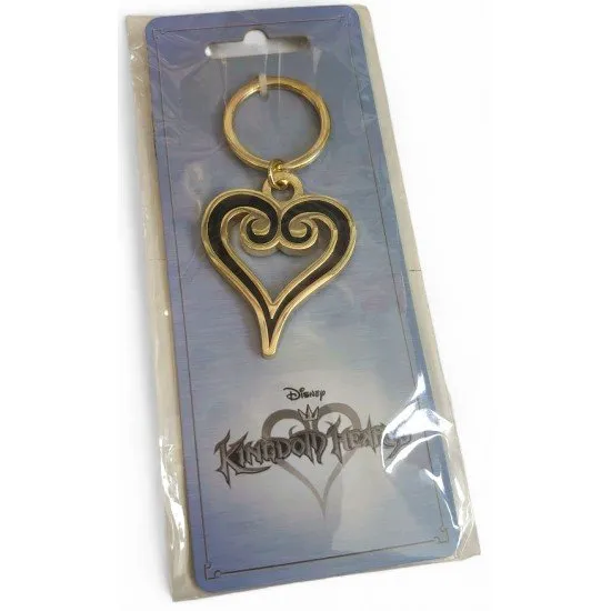 Kingdom Hearts Metal Keyring Heart Symbol - Official Licensed Gaming Keychain Kingdom Hearts metal keyring heart symbol official Disney Square Enix merchandise Difuzed