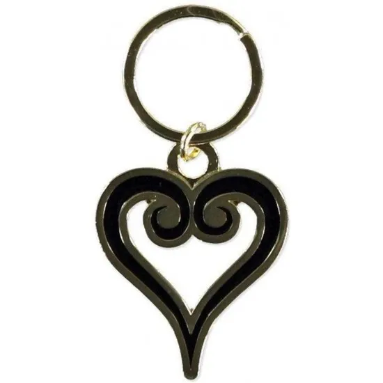 Kingdom Hearts Metal Keyring - Heart Symbol