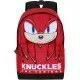 Sonic the Hedgehog Knuckles Backpack showing a design featuring the echidna Knuckles on a durable, urban-style bag