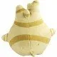 Zelda Korok Mocchi Mocchi Plush A green and white plush toy of a Korok from The Legend of Zelda, with a leaf covering its face and a round, squishy body.