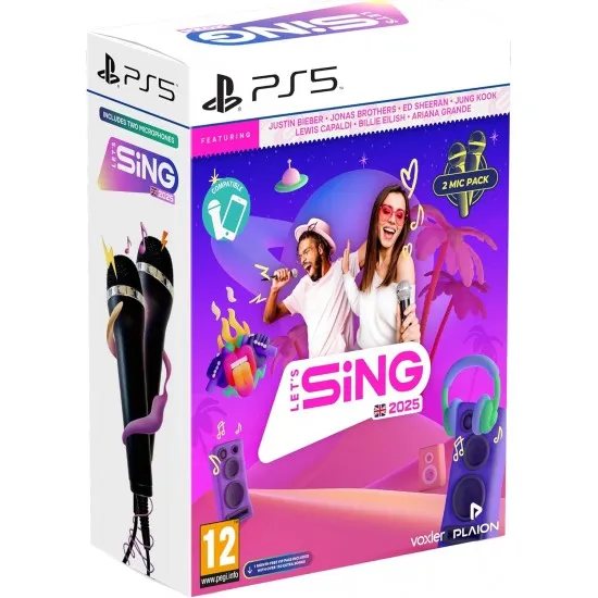 Lets Sing 2025 + 2 Mic Pack (PS5)