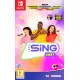 Nintendo Switch game case for Let's Sing 2027 featuring pop star avatars singing into microphones